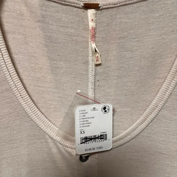 Free People Just Like Heaven Henley Maxi Dress in French Oak - Picture 8 of 9